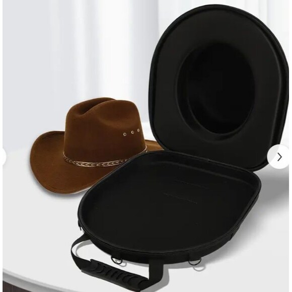 Travel Box Hat Carrier - Large Panama Fedora Cowboy Hats Crush-Proof Case Unisex - Picture 3 of 5